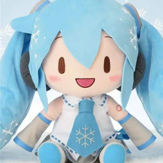 Genuine Hatsune Miku Plush Doll Anime Plush Classic Deep Sea Hatsune Miku Doll Cute Fufu Child Toy Cartoon Girl Pillow Ornaments