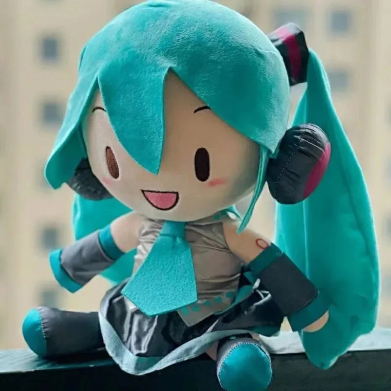 Genuine Hatsune Miku Plush Doll Anime Plush Classic Deep Sea Hatsune Miku Doll Cute Fufu Child Toy Cartoon Girl Pillow Ornaments