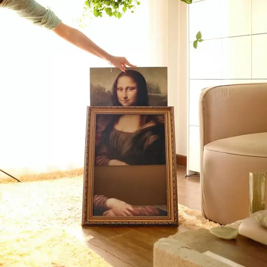 Mona Lisa Cat Scratcher Bed Art 4D Oil Painting