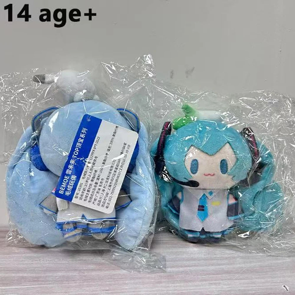 15cm Hatsune Miku Kawaii Q Version Figure Doll Anime Peripheral Keychain Bag Pendant Toy Collection Model Ornament Toys Gifts