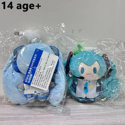 15cm Hatsune Miku Kawaii Q Version Figure Doll Anime Peripheral Keychain Bag Pendant Toy Collection Model Ornament Toys Gifts