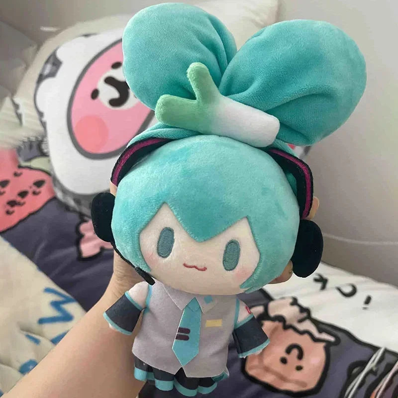 15cm Hatsune Miku Kawaii Q Version Figure Doll Anime Peripheral Keychain Bag Pendant Toy Collection Model Ornament Toys Gifts