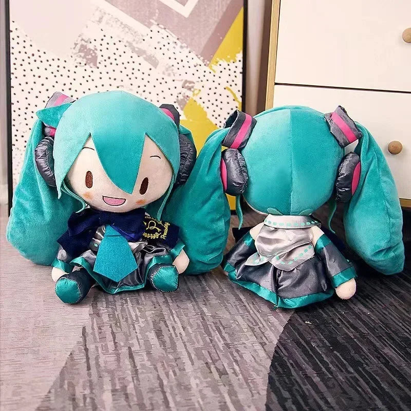 Genuine Hatsune Miku Plush Doll Anime Plush Classic Deep Sea Hatsune Miku Doll Cute Fufu Child Toy Cartoon Girl Pillow Ornaments
