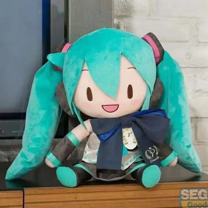 Genuine Hatsune Miku Plush Doll Anime Plush Classic Deep Sea Hatsune Miku Doll Cute Fufu Child Toy Cartoon Girl Pillow Ornaments